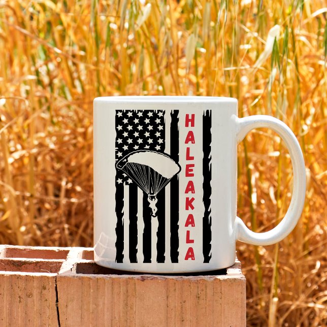 Vintage Haleakala Paragliding Skydiving Coffee Mug (Creator Uploaded)