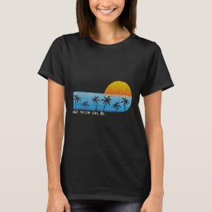 Vintage Half Moon Cay, Bs Palm Trees & Sunset T-Shirt
