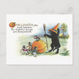 Vintage Halloween Art Postcard