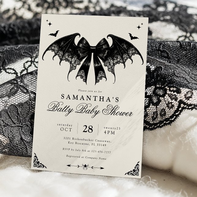 Vintage Halloween Baby Shower Invitation (Creator Uploaded)