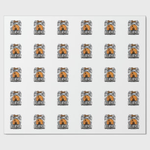 Vintage Halloween Believer Since 1966 Graphic_1 Wrapping Paper