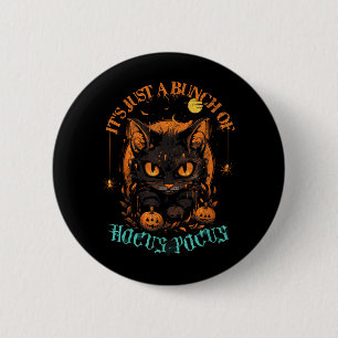 Vintage Halloween Black Cat A Bunch of Men Women 6 Cm Round Badge