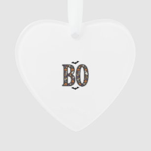 Vintage Halloween Boo Doodle Vector Design_1 Ornament