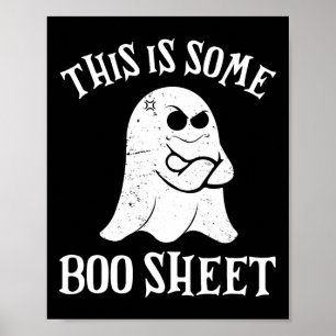 Vintage Halloween Boo This Is Some Boo Sheet  Poster