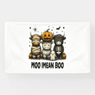 Vintage Halloween Bull Sheet Banner