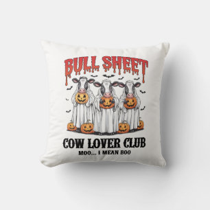 Vintage Halloween Bull Sheet Cushion