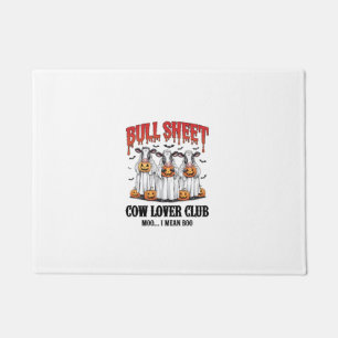 Vintage Halloween Bull Sheet Doormat