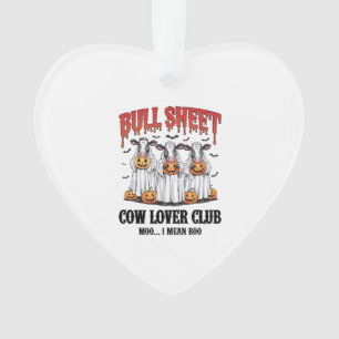 Vintage Halloween Bull Sheet Ornament