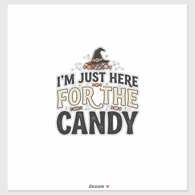 Vintage Halloween Candy Witch Hat Shirt Design_1 (Sheet)