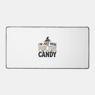 Vintage Halloween Candy Witch Hat Shirt Design_1 Desk Mat