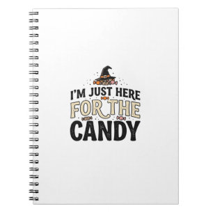 Vintage Halloween Candy Witch Hat Shirt Design_1 Notebook