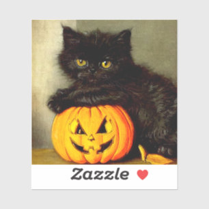Vintage Halloween Cat and Jack-o’-lantern