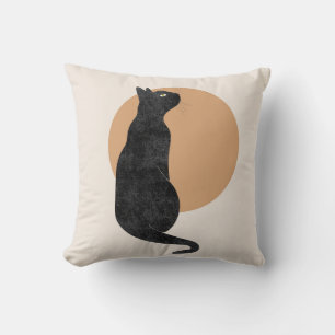 Vintage Halloween Cat Cushion