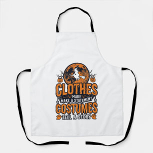 Vintage Halloween Clothes Costume Statement Shirt_ Apron