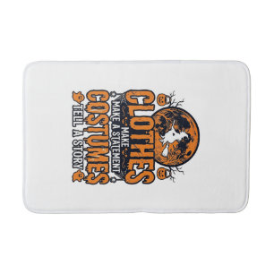 Vintage Halloween Clothes Costume Statement Shirt_ Bath Mat