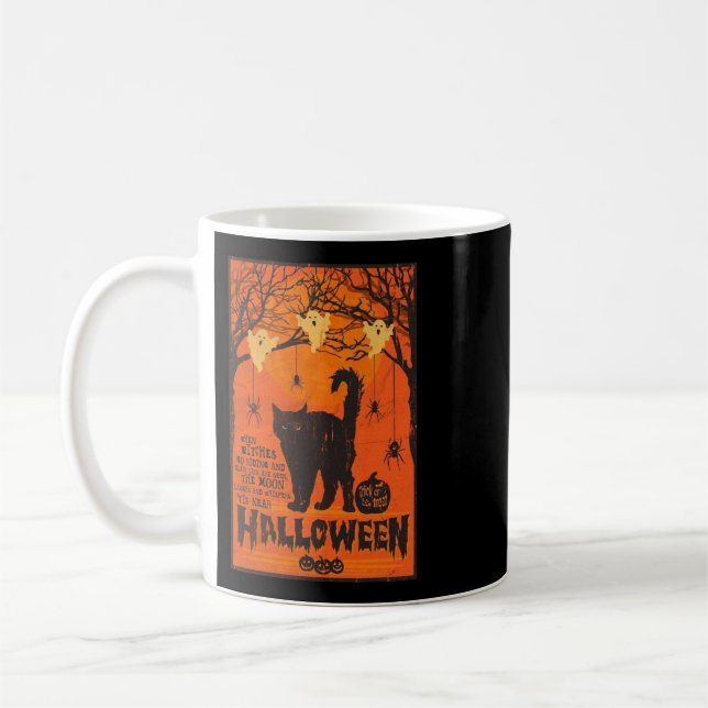 Vintage Halloween Coffee Mug (Left)