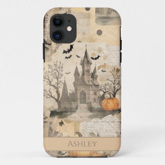 Vintage Halloween Collage Personalised iPhone 11 Case