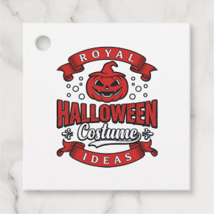 Vintage Halloween Costume Ideas Vector Design_1 Favour Tags