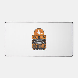Vintage Halloween Costume Statement Shirt Design_1 Desk Mat