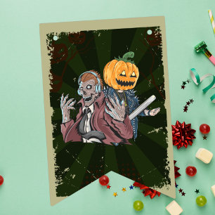 Vintage Halloween Costume theme Birthday Party Bunting