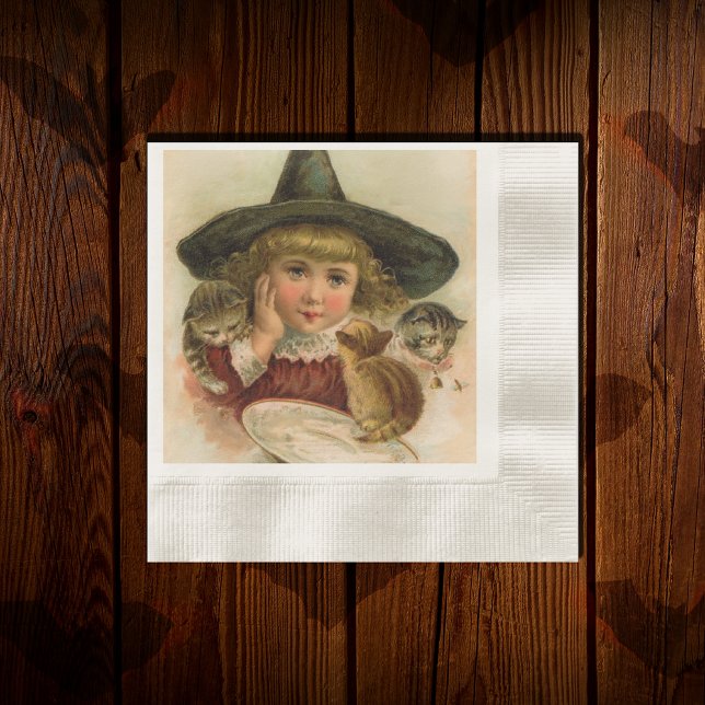 vintage Halloween cutie Napkin (Creator Uploaded)