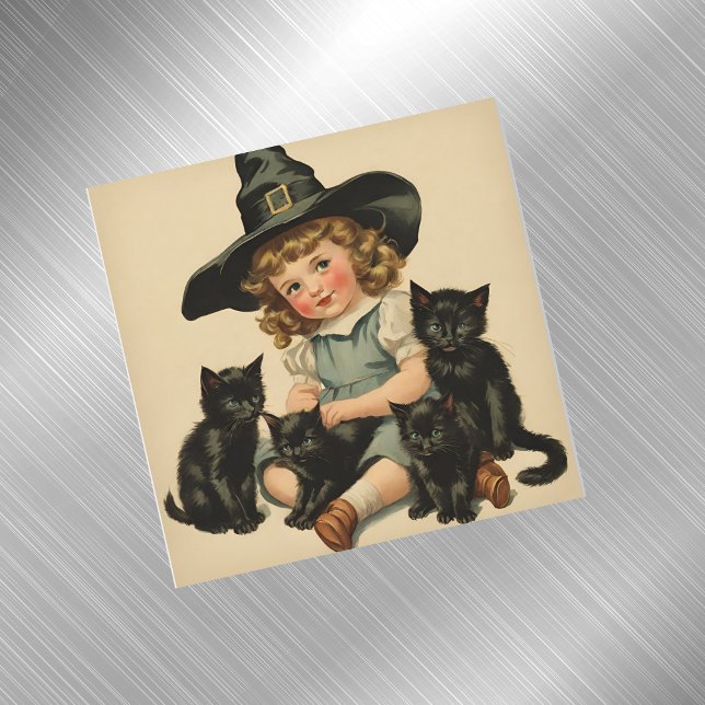 vintage Halloween cutie no 2 - magnetic card (Creator Uploaded)