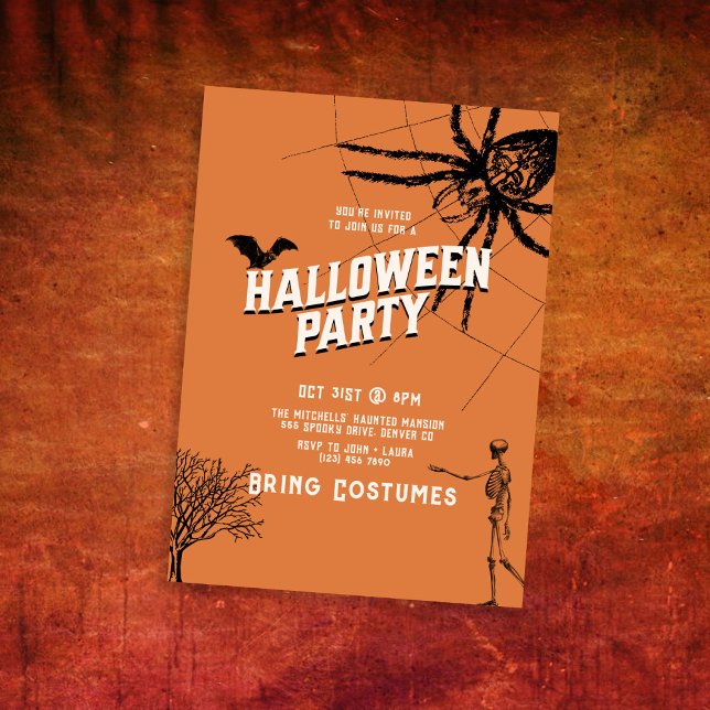 Vintage Halloween DC Party Invitation (Creator Uploaded)