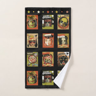 Vintage Halloween Decor Hand Towel