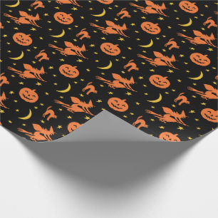 Vintage Halloween Design Wrapping Paper