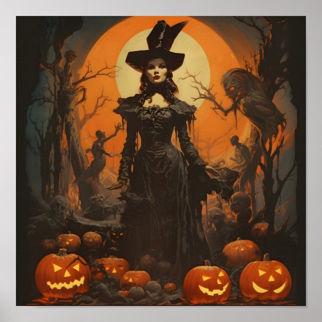 Vintage Halloween digital print (Front)