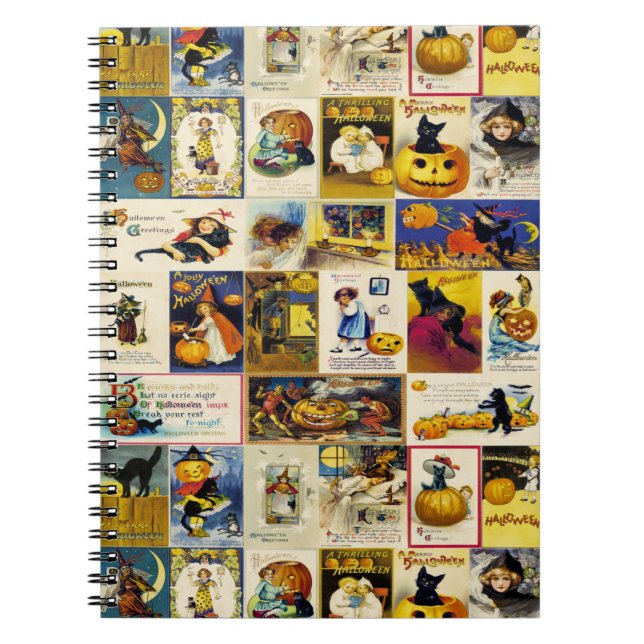 Vintage Halloween Ephemera Notebook (Front)