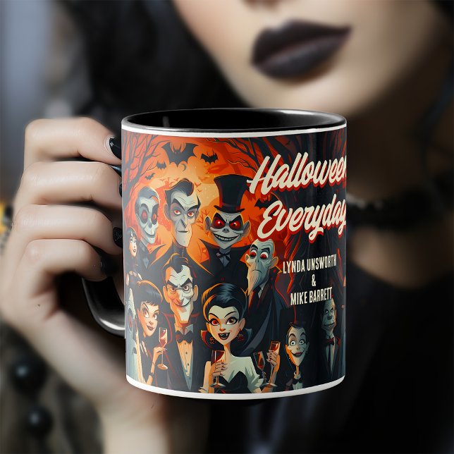 Vintage Halloween Everyday 50s Costumes Mug (Creator Uploaded)