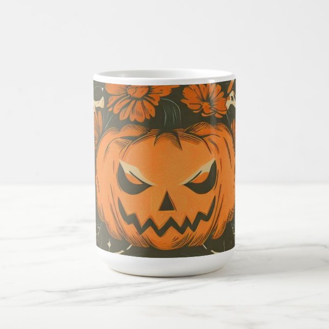 Vintage/Halloween/Fall/pumpkin Coffee Mug (Center)