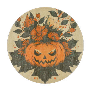 Vintage/Halloween/Fall/pumpkin Cutting Board