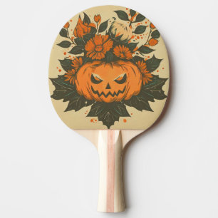 Vintage/Halloween/Fall/pumpkin Ping Pong Paddle