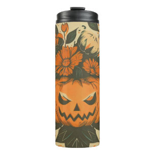 Vintage/Halloween/Fall/pumpkin Thermal Tumbler