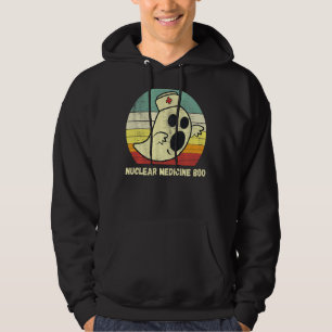 Vintage Halloween Ghost Nuclear Medicine Boo Docto Hoodie