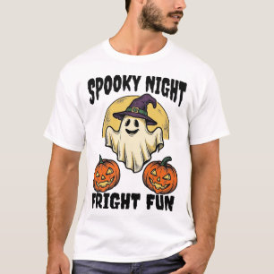 Vintage Halloween Ghost Scary Pumpkin Shirt_1 T-Shirt