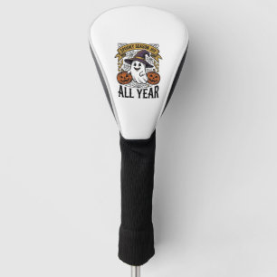 Vintage Halloween Ghost Spooky Season Joy Shirt_1 Golf Head Cover