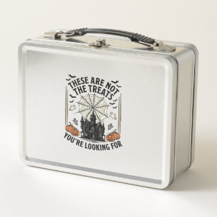 Vintage Halloween Ghost Treats Shirt Design_1 Metal Lunch Box