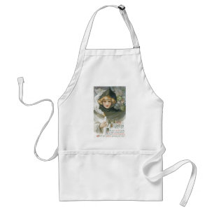Vintage Halloween Girl Standard Apron