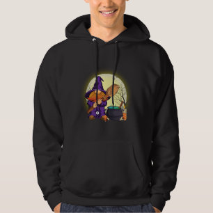 Vintage Halloween gnomes Pumpkin Pitch Autumn Gnom Hoodie