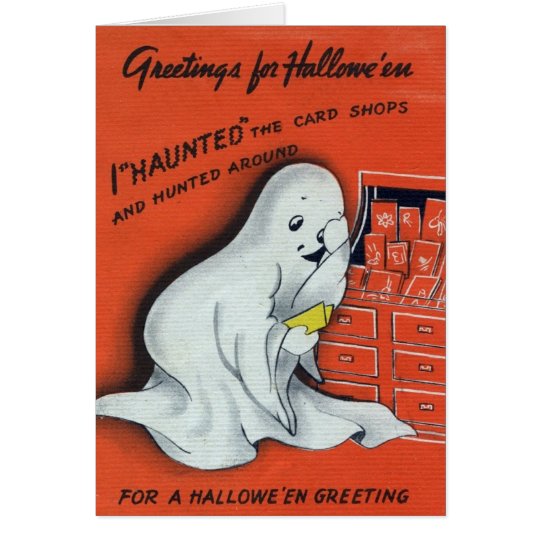 Vintage Halloween Greeting Card