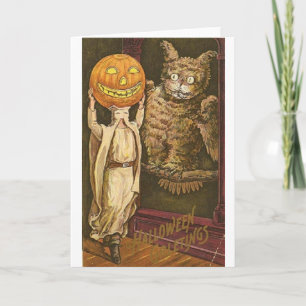 Vintage Halloween Greeting Card