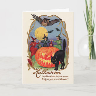 Vintage Halloween Greeting Card