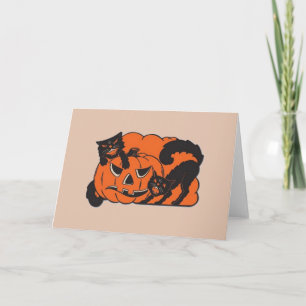 Vintage Halloween Greeting Card