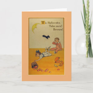 Vintage Halloween Greeting Card