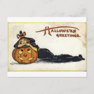 Vintage Halloween Greeting Cards Classic Posters