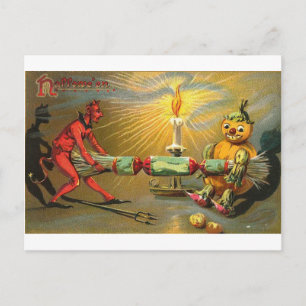 Vintage Halloween Greeting Cards Classic Posters