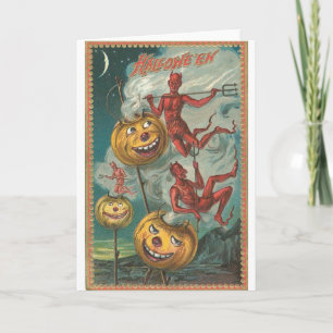 Vintage Halloween Greeting Cards Classic Posters
